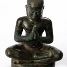 Antique Khmer Style Bronze Meditation Jayavarman VII Statue - 37cm/15"