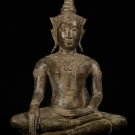 Antique Thai Style Ayutthaya Enlightenment Buddha Statue - 44cm/17"