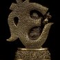 Thailand Brass Seated Ganesha & Ohm Statue Amulet - 6.5cm(2.55")