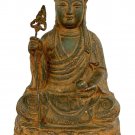 Antique Chinese Style Tang Seng Ksitigarbha Bodhisattva Buddha Statue - 24cm/10"