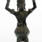 Antique Bayon Style Bronze Kneeling Devi Goddess Female Statue - 48cm/19"
