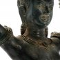 Antique Bayon Style Bronze Kneeling Devi Goddess Female Statue - 48cm/19"