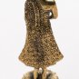Southeast Asia Gold Thailand Brass Standing Charity Buddha Statue - 6cm/2.5"