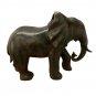 Antique Khmer Style Bronze Elephant Statue - 34cm/14" Tall