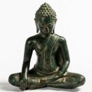 Antique Thai Style Seated Enlightenment Buddha Statue - 25cm/10"
