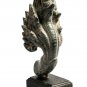 Antique Khmer Style Bronze Protective Naga, Snake or Serpent Statue - 28cm/11"