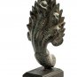Antique Khmer Style Bronze Protective Naga, Snake or Serpent Statue - 28cm/11"