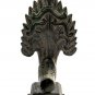 Antique Khmer Style Bronze Protective Naga, Snake or Serpent Statue - 28cm/11"