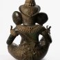 Antique Khmer Style Bronze Seated Ganesha Statue - 64cm/26"