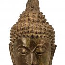 Antique 18th Century Sukhothai Mounted Bronze Buddha Head - 25cm/10"