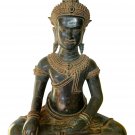 Antique Khmer Style Bronze Enlightenment Angkor Wat Buddha Statue - 52cm/21"