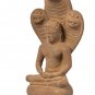 Antique 18th Century Thai Stone Naga Enthroned Meditation Buddha - 29cm/12"