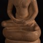 Antique 18th Century Thai Stone Naga Enthroned Meditation Buddha - 29cm/12"