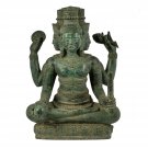 Antique Khmer Style Bronze Brahma - Hindu God Creation - 44cm/18"