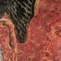 Antique Khmer Style Southeast Asia Red Wood Buddha Head Statue - 57cm/23"