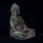 Antique Japanese Style Seated Amida Amitabha Meditation Buddha Statue - 11cm/4"
