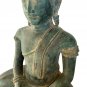 Antique Khmer Style Bronze Seated Meditation Buddha Statue - 52cm/21"