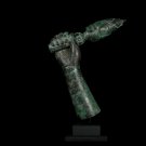 Antique Thai Style Bronze Hand Holding a Closed Lotus Flower Statue - 50cm/20"