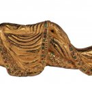 Antique Burmese Style Mandalay Wood Reclining Nirvana Buddha Statue - 59cm/24"