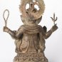 Antique Indian Style Seated Bronze Chola Ganesha Statue - 40cm/16"