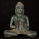 Antique Thai Style Buddha Statue in Dharmachakra Teaching Mudra 28cm/11"