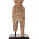 Antique Stone Mounted Angkor Wat Style Male Deity Torso - 32cm / 13"