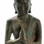 Antique Thai Style Bronze Dvaravati Devotee or Disciple of Buddha Statue-23cm/9"