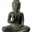 Antique Thai Style Seated Buddha Statue - Dharmachakra Teaching Mudra -42cm/17"