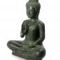 Antique Thai Style Seated Buddha Statue - Dharmachakra Teaching Mudra -42cm/17"