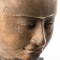 Antique Banteay Srei Style Khmer Mounted Stone Buddha Head Statue - 52cm/21"