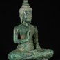 Antique Khmer Style Bronze Buddha Statue Dharmachakra Teaching Mudra 43cm/17"