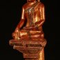 19th Century Antique Wood Burmese Ava Enlightenment Buddha Statue - 55cm/22"