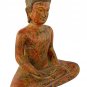 Antique Thai Style SE Asia Wood Meditation Buddha Statue - 37cm/15"
