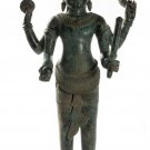 Antique Khmer Style Bronze Standing Vishnu Statue - Protector - 130cm/52"