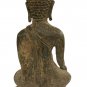 Antique Laos Style Seated Bronze Enlightenment Buddha Statue - 21cm/8"