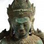 Antique Burmese Style Royal Shan Bronze Teaching Buddha Statue - 44cm/18"