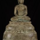 19th Century Antique Thai Sukhothai Meditation Buddha Statue - 110cm/44"