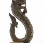 Antique Thai Style Bronze Protective Naga, Snake or Serpent Statue - 30cm/12"