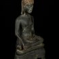 Antique 19th Century Seated Ayutthaya Enlightenment Buddha Statue - 33cm/13"