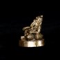 Ganesha Statue -Thailand Brass Seated Ganesha - Remover of Obstacle - 4cm/1.5"
