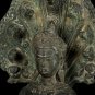 Antique Lopburi Style Bronze Meditating Naga Buddha Statue - 48cm/19"