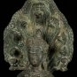 Antique Lopburi Style Bronze Meditating Naga Buddha Statue - 48cm/19"