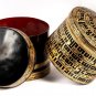 Early 20th Century Antique Burmese Shwe Zawa Lacquerware Betel Box -12cm/5â Tall
