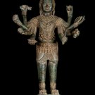 Antique Khmer Style Bronze Bayon Style Lokeshvara Statue - 69cm/28"