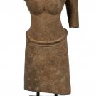 Antique Khmer Bayon Style Stone Lakshmi Torso (probably) - 69cm/28"