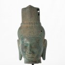 Antique Khmer Style Bronze Vishnu Statue - Protector & Preserver - 30cm/12"