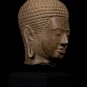 Antique 18th Century Stone Mounted Khmer Vishnu Head - 35cm / 14"