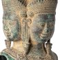 Brahma Statue - Antique Khmer Style Bronze Brahma - Hindu God Creation - 32cm/13