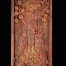 Antique Thai Style Wood Standing Protection Monday Buddha Panel - 110cm/43.25"