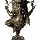 Ganesh - 19th Century Antique Standing Bronze Ganesha Statue - 111cm/44"